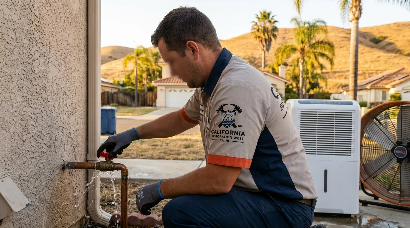 Burst Pipe Cleanup and Repair